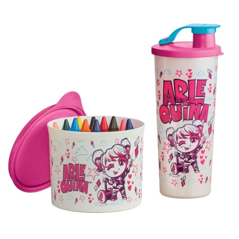 Kit Tupperware Tupper Arlequina Kids